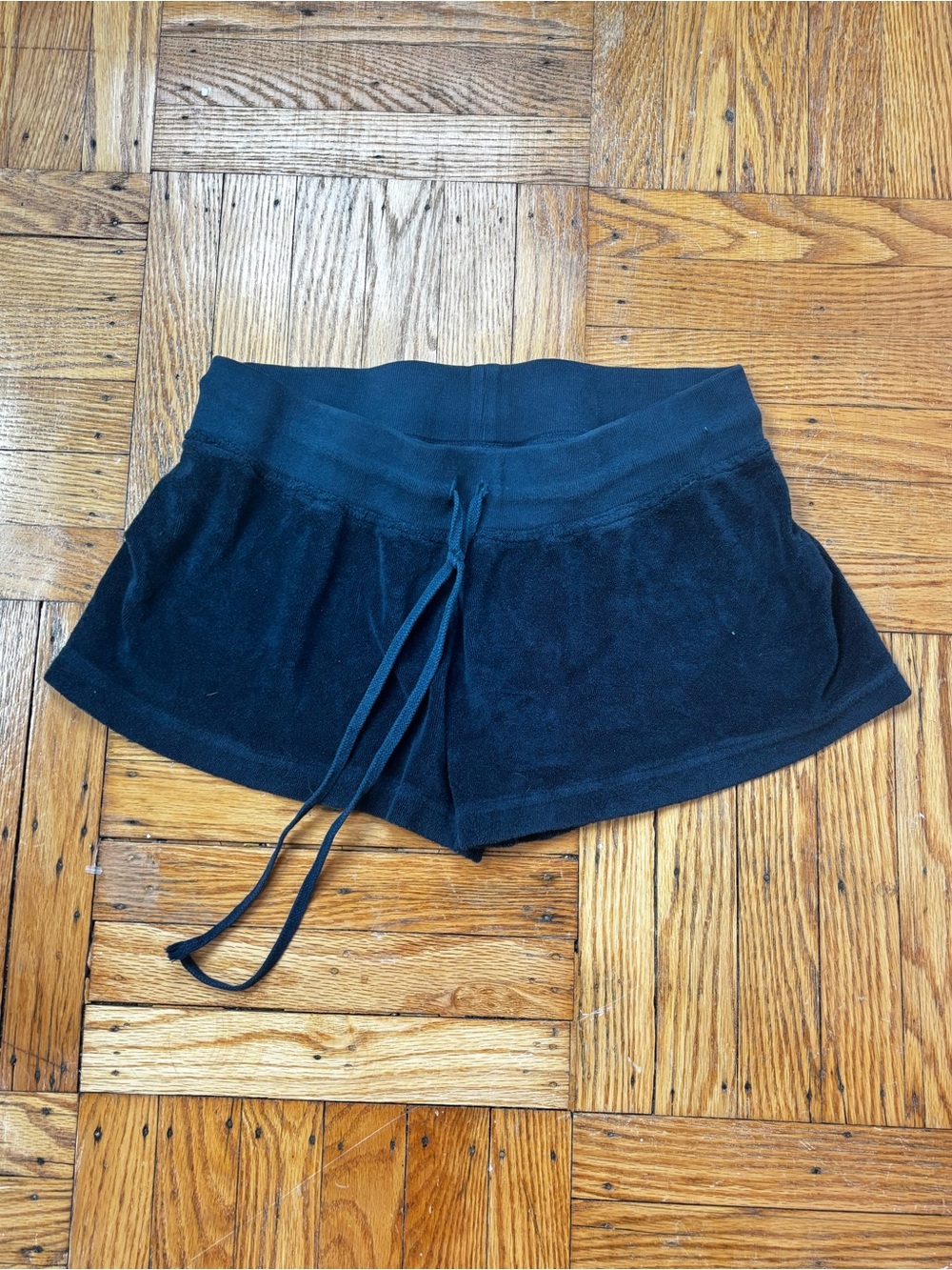 Navy Blue Terry Cloth Shorts
